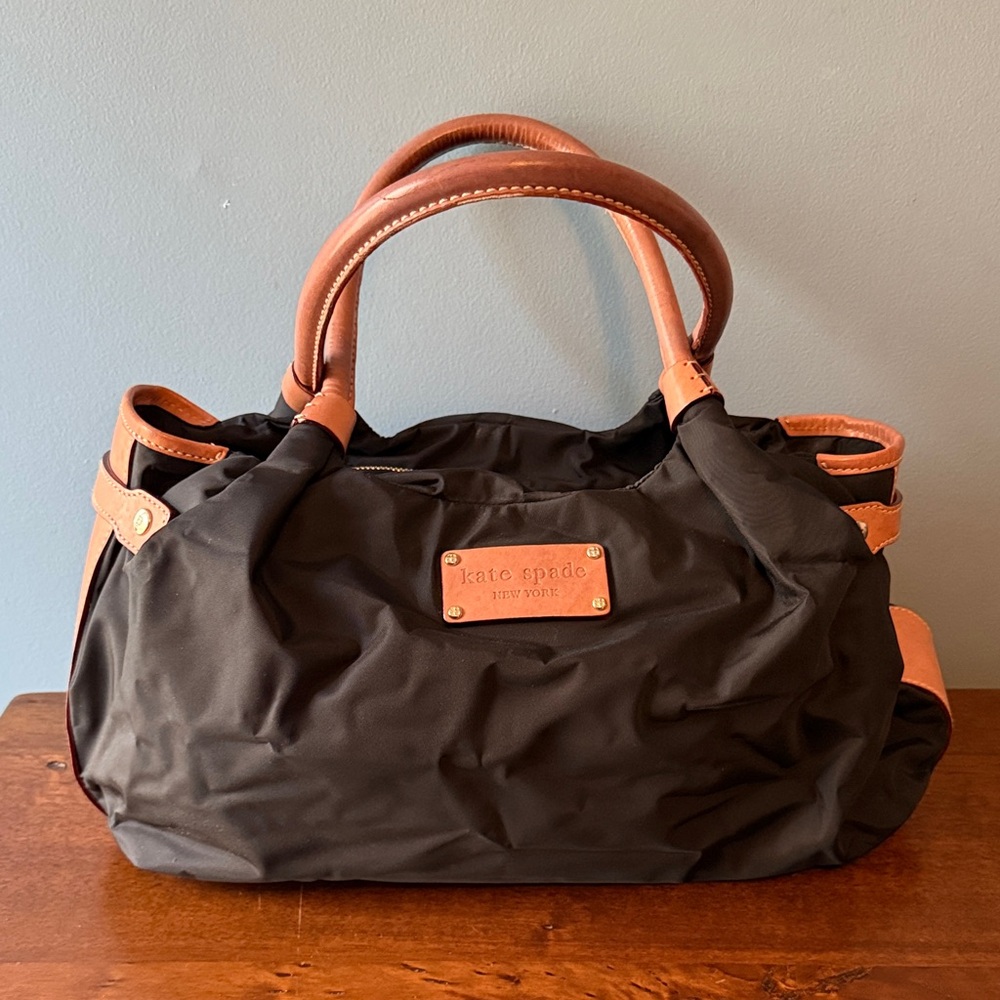 Kate Spade Black and Tan Satchel